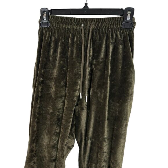 Pretty Little Thing Green Micro Corduroy Jogger Pants Women's 4 - Picture 2 of 7